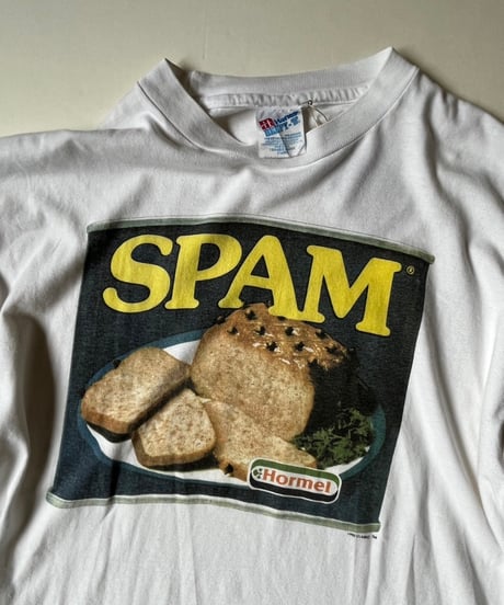 【USED】 Made in USA 80's Hanes SPAM T-Shirt  /240729-100