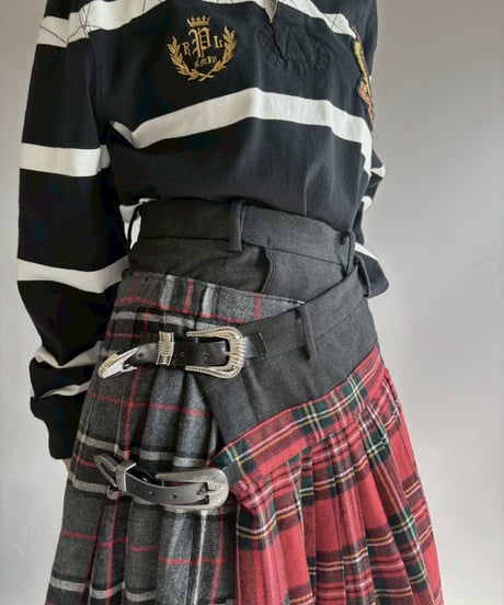【RE;CIRCLE】 RE Kilt Long Skirt / 251204-010