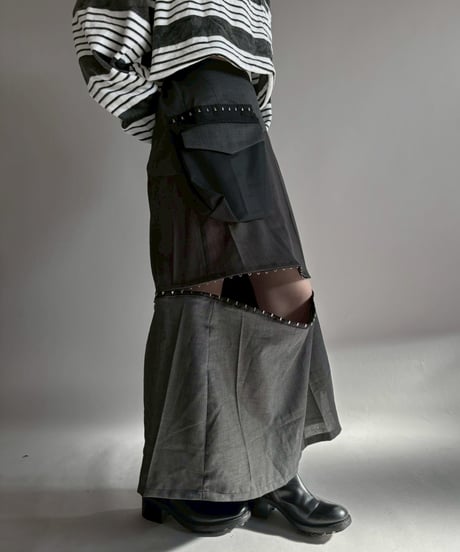 【RE;CIRCLE】 RE Suit Asymmetry Long Skirt / 260129-010