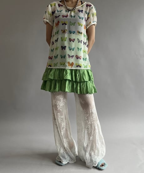 【USED】 Tiered Mini Skirt /240803-007