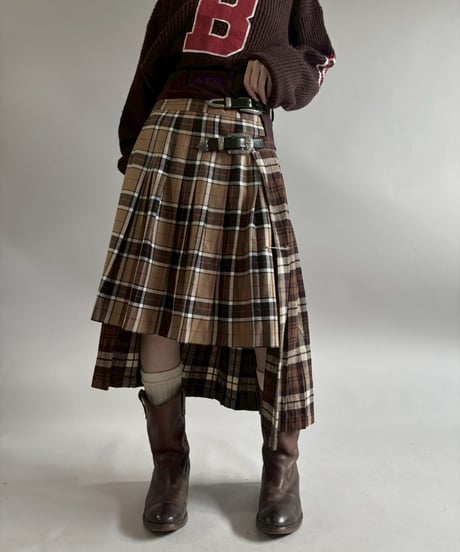 【RE;CIRCLE】 RE Kilt Long Skirt / 260108-002