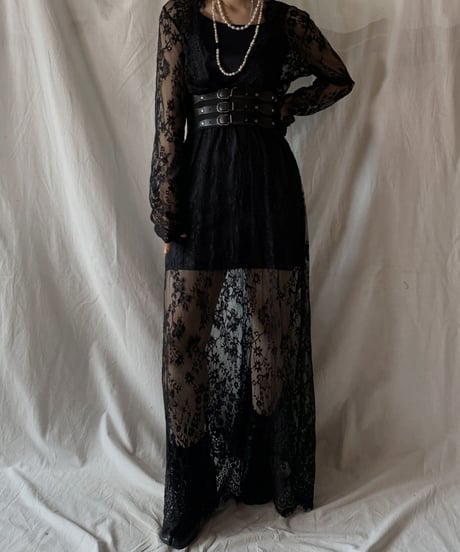 【USED】 Flower Patterned Lace EURO Dress/210414-013
