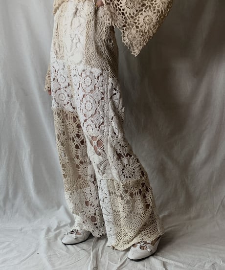 【RE;CIRCLE】 RE Crochet Pants①/210512-012