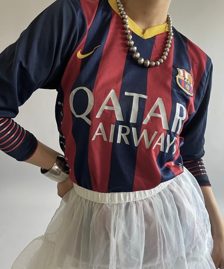 【USED】 Nike BARCELONA Soccer Shirt /240831-020
