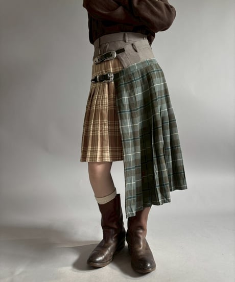 【RE;CIRCLE】 RE Kilt Long Skirt / 260108-005