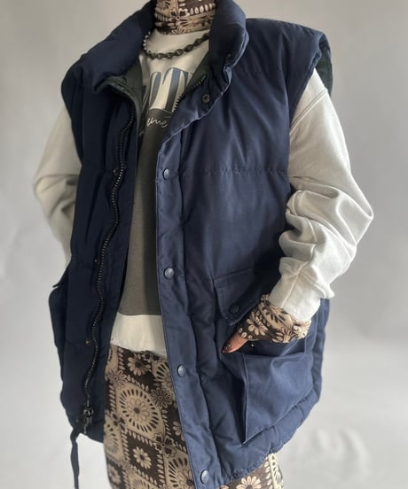 【USED】 80~90's Eddie Bauer Down Vest/241130-006