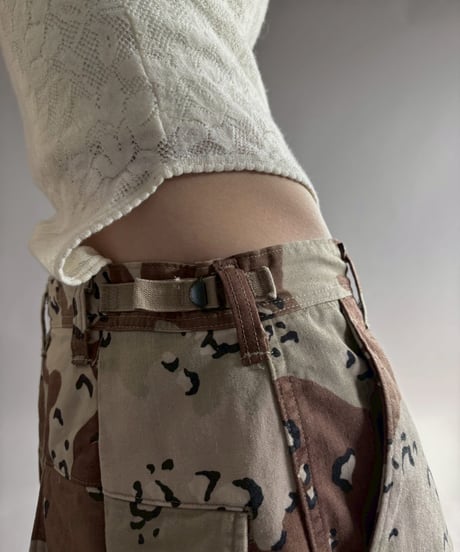 【RE;CIRCLE】 RE Military Camouflage Wide Cargo Pants /260226-016