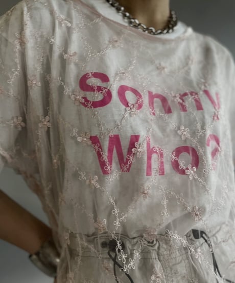 【USED 】Flower Patterned Sheer Top /240505-023