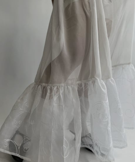 【RE;CIRCLE】 RE Sheer White Camisole One-piece / 220721-003