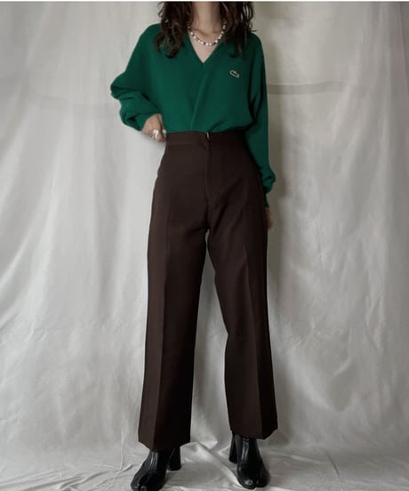 【USED】   LACOSTE Knit Top⑥/211126-012