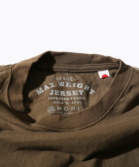 【MAX WEIGHT JERSEY】102 (Khaki) (半袖 ポケット付)/max10203p