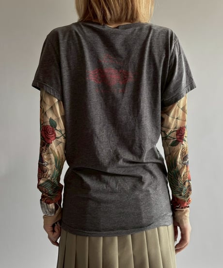 【USED】 HARLEY DAVIDSON TATTOO sleeve design top / 250913-012