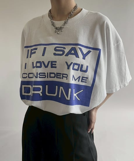 【USED】  90's ONEITA Message T-Shirt/250510-026