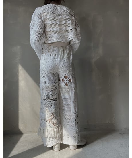【RE;CIRCLE】 RE Crochet L/S Top②/20220317-002