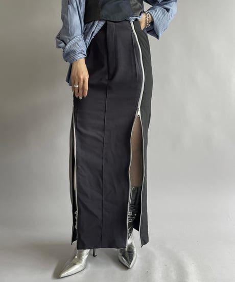 【RE;CIRCLE】 Re Front Zip Skirt/ 241003-016