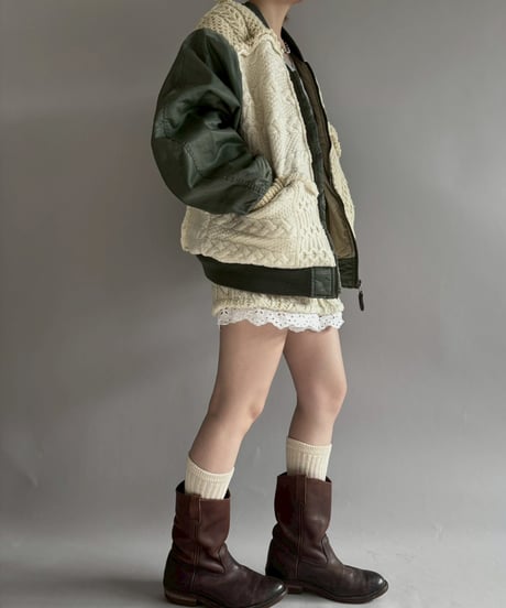 【RE;CIRCLE】 RE MA1 × Alan Knit Jacket / 251225-002