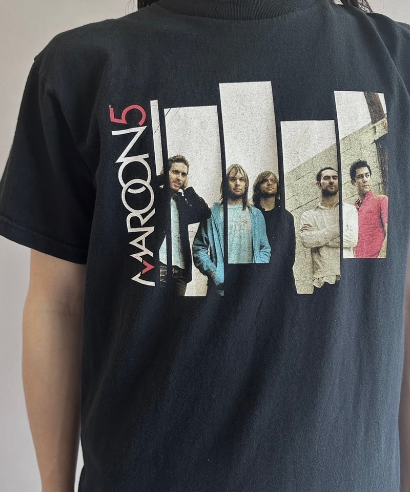 MAROON5 プリント バンドTシャツ マルーンファイブ　フルーツオブザルーム MAROON5 プリント バンドTシャツ マルーンファイブ フルーツ