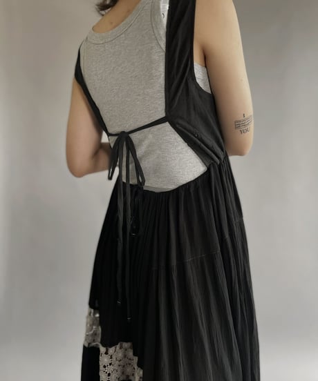 【RE;CIRCLE】 RE Sleeveless One-piece Black&White / 220901-017