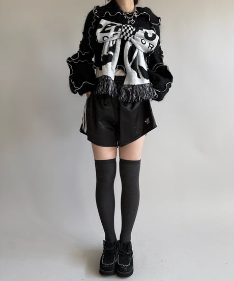 【RE;CIRCLE】 RE Mellow Ribbon Knit Top + Muffler  /  250123-006