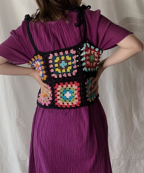 【NEW】 Granny Knit Bustier③/210421-021