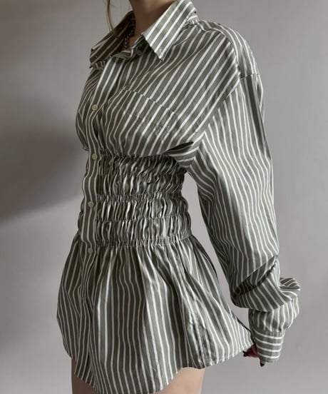 【RE;CIRCLE】 RE Shirring Shirt / 260409-016