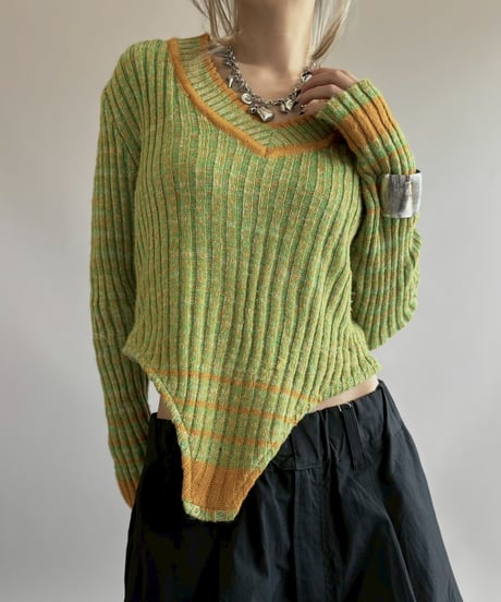 【RE;CIRCLE】 RE Rib Knit Leotard Top / 260416-014