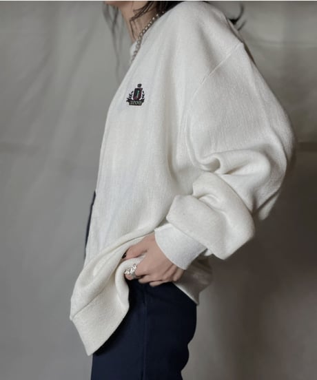 【USED】 LACOSTE Acrylic Knit Cardigan  ⑦ / 220111-008