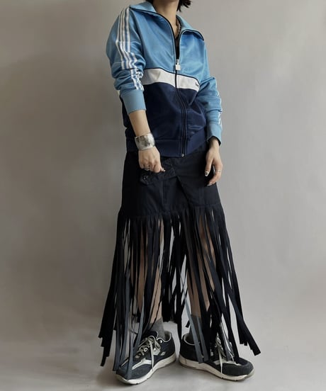 【RE;CIRCLE】 RE Trench Fringe Skirt Navy / 240407-027