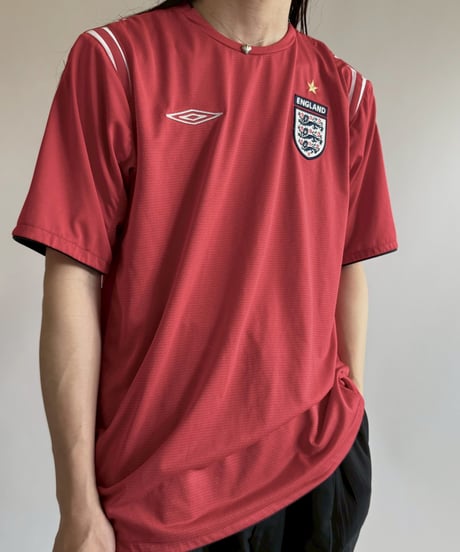 【USED】 UMBRO 04~06's ENGLAND Soccer Shirt/ 250607-045