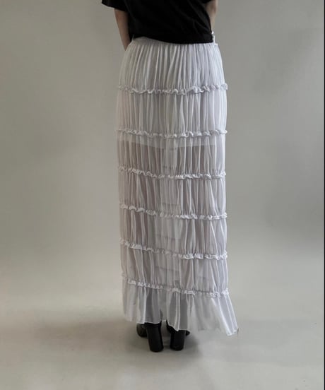 【USED】 Sheer Long Skirt/ 250621-005