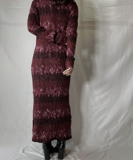 【USED】  Knit L/S One-piece/211014-050