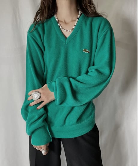 【USED】   LACOSTE Knit Top⑧/211126-024