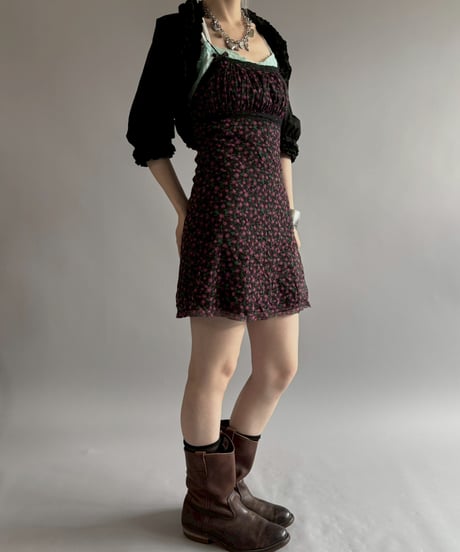 【USED】 Flower Pattern Camisole One-Piece / 260622-018