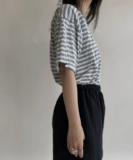 【USED】 HONORS Short Sleeve Striped T-shirt / 220521-008