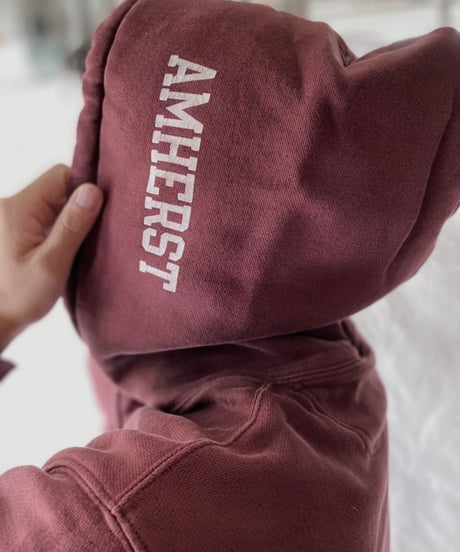 【USED】   Champion Reverse Weave Hoodie UNIVERSITY OF MASSACHUSETTS/211007-049