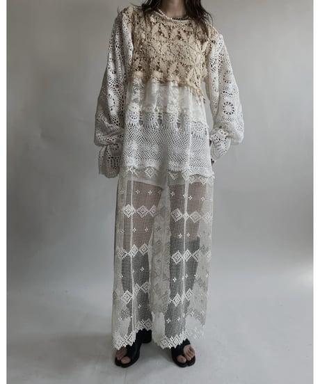 【RE;CIRCLE】 RE Crochet Lace One-piece / 220427-038