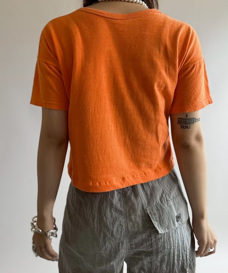 【USED】 RESIZED 70~80's Felt Print T-Shirt / 250802-018