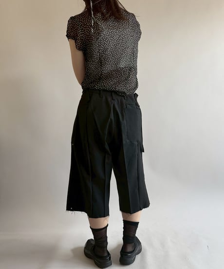 【RE;CIRCLE】 Re Suit Double Knee Shorts / 250612-001
