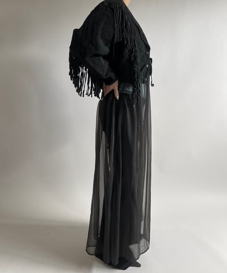 【USED】  Suede Fringe Jacket /250301-010