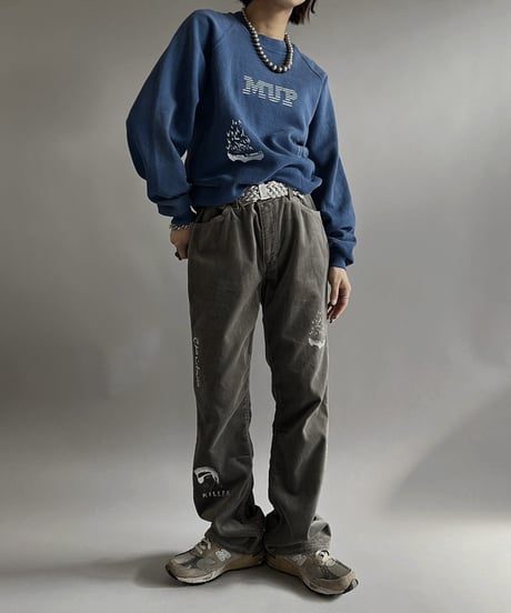【Mashup Products】 Silk Screen Made in USA L/S JERSEYS Sweat top /  240217-021