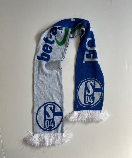 【USED】 Knit Soccer Muffler Blue × White / 230206-008