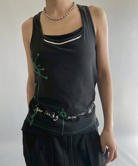 【USED】 Cop.Copine Message Tank Top  /251014-007