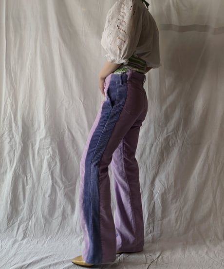 【RE;CIRCLE】 Remake Corduroy Side Line Pants①/210317-002
