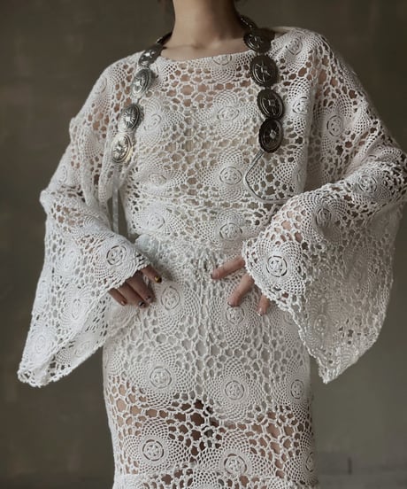【RE;CIRCLE】 RE Crochet L/S Top⑩/20220317-019