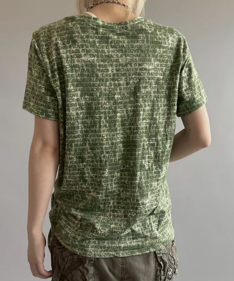 【USED】 MICHAEL KORS All-over Pattern T-Shirt / 2560613-022