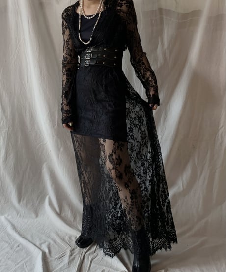 【USED】 Flower Patterned Lace EURO Dress/210414-013