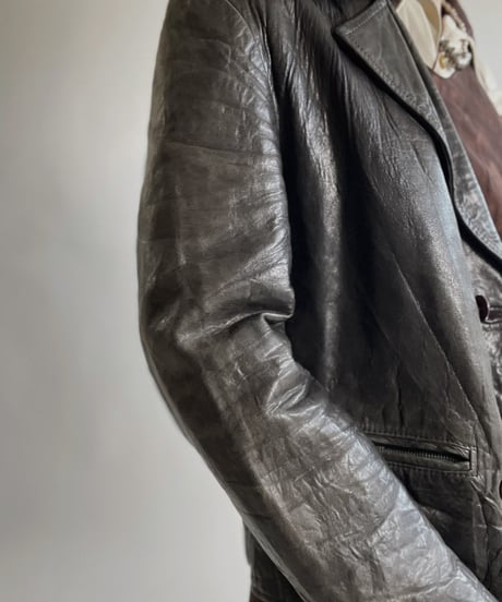 【USED】 Leather Jacket ① / 220409-001