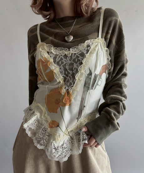 【USED】 Design Camisole Top  /251012-014