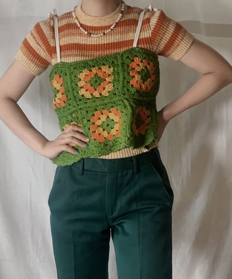 【RE;CIRCLE】 Granny Knit Camisole①/210404-007