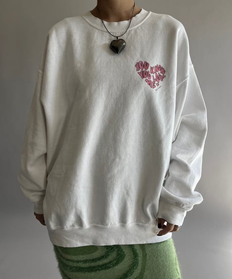 【USED】GILDAN YOU KNOW YOU LOVE ME Sweat Top /241019-004